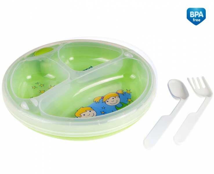 Canpol Bebi Tanjir sa pregradama, poklopcem i priborom za jelo 9/216 - pogled 5