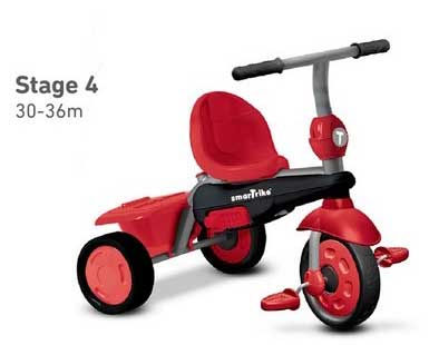 Smart Trike Tricikl 10 - 36 meseci Vanilla Red - pogled 5