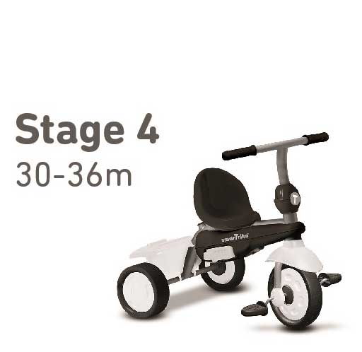 Smart Trike Tricikl 10 - 36 meseci Vanilla White/Black - pogled 5