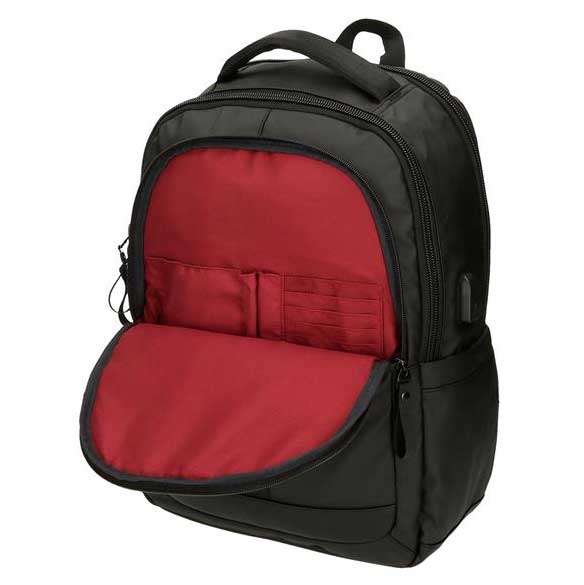 Ranac 44cm sa pregradama za laptop i tablet Pepe Jeans Hoxton black 73428 - pogled 5