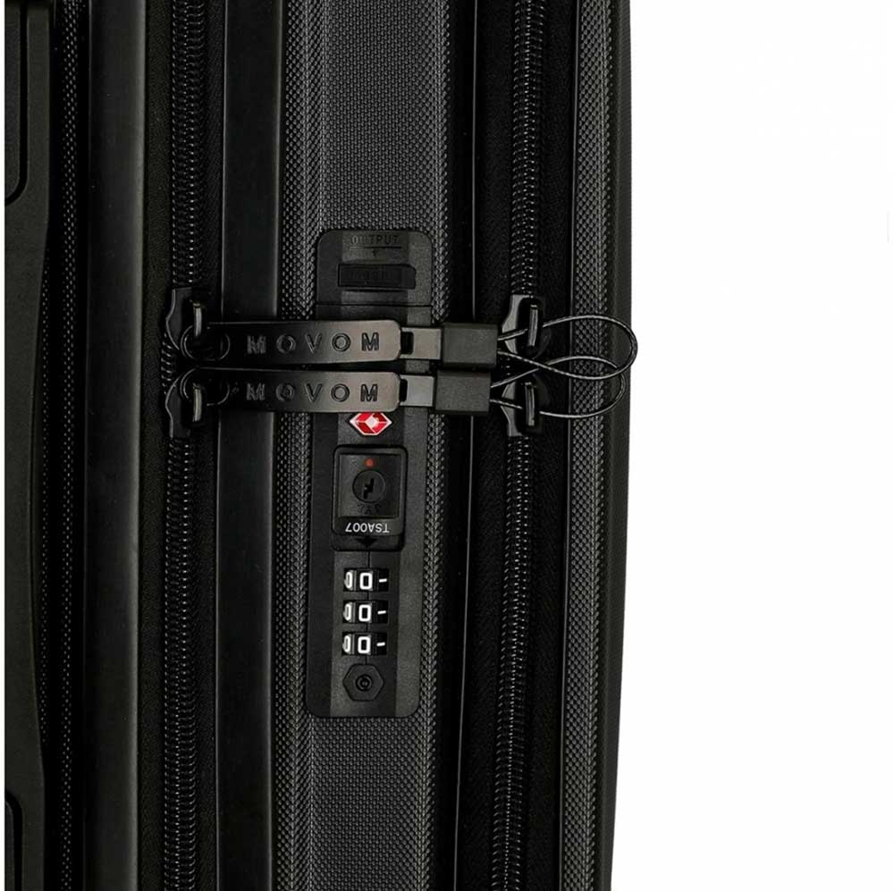Kabinski pilot kofer 44cm sa odeljkom za laptop Movom Dayton black 53564  - pogled 5