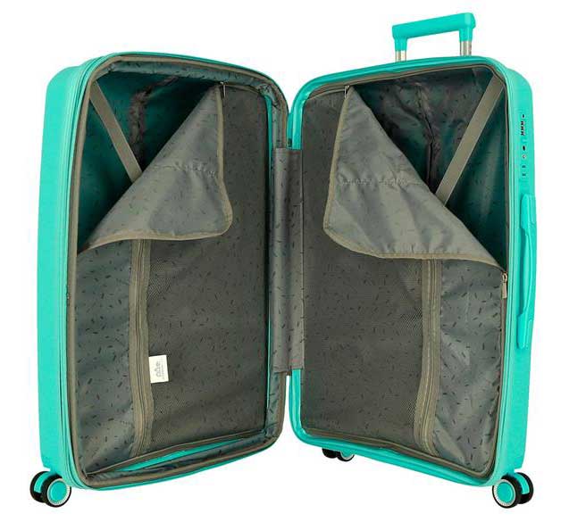 Komplet proširivih kofera od polipropilena 55cm-68cm-78cm Movom Inari turquoise 53294 - pogled 5