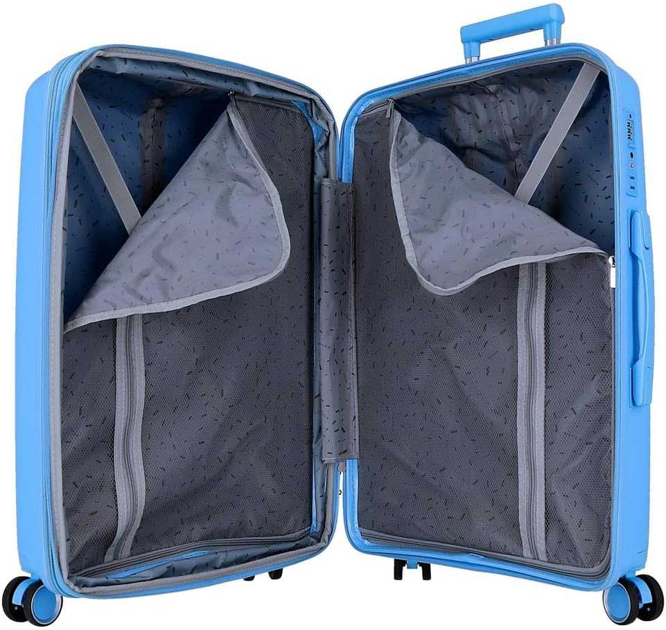 Komplet proširivih kofera od polipropilena 55cm-68cm-78cm Movom Inari sky blue 53294 - pogled 5