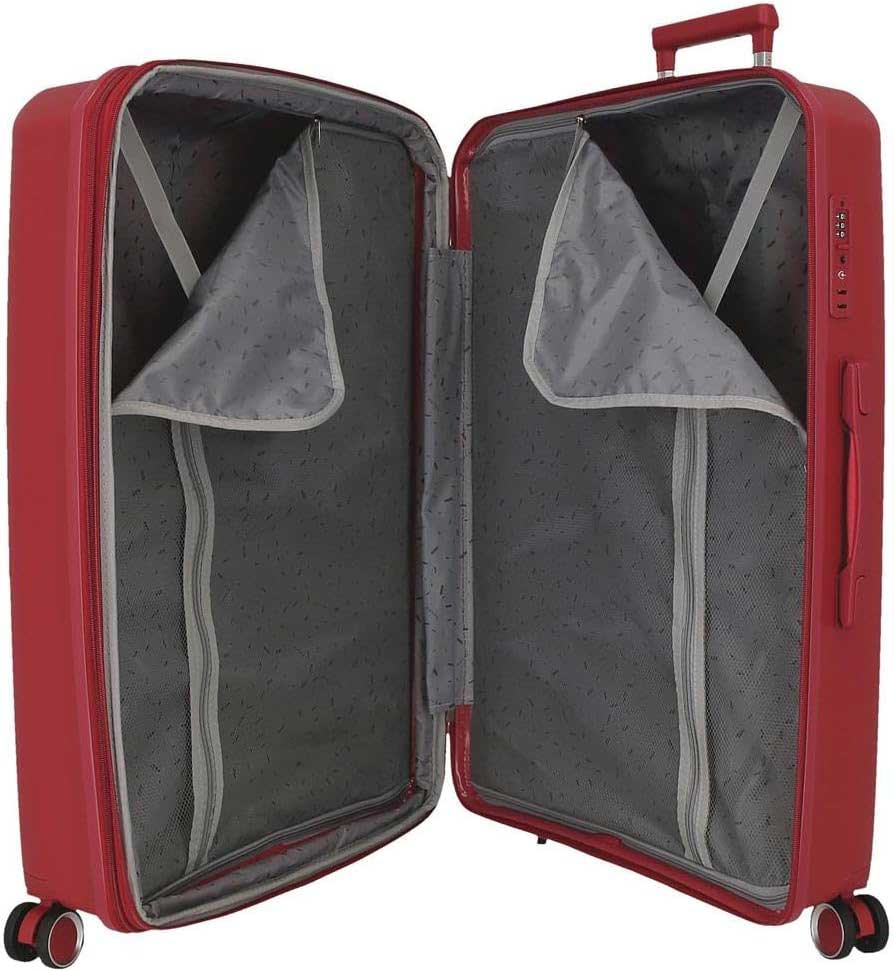Komplet proširivih kofera od polipropilena 55cm-68cm-78cm Movom Inari red 53294 - pogled 5