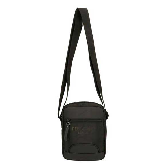 Muška torbica 22cm sa 2 pregrade Pepe Jeans Bromley black 70655 - pogled 5