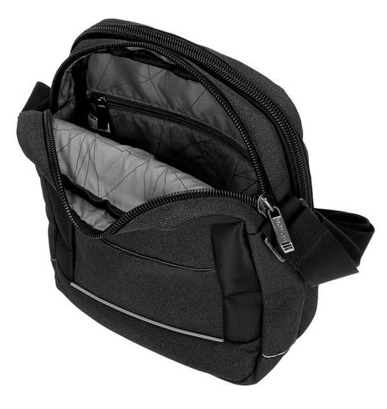 Movom Muška torbica 27cm sa dve pregrade Trimmed black 51757 - pogled 5