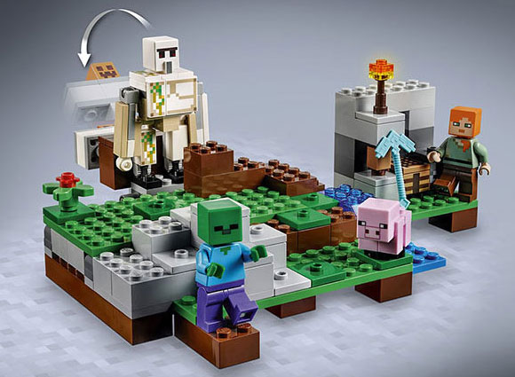LEGO® Kockice Minecraft The Iron Golem LE21123 - pogled 5