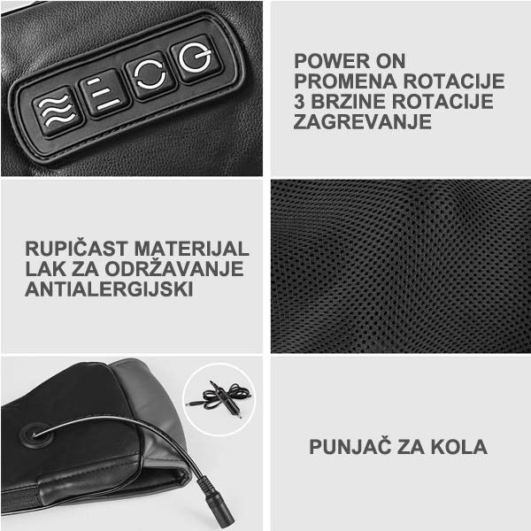 Šijacu masažer sa funkcijom grejanja KW101 - pogled 5