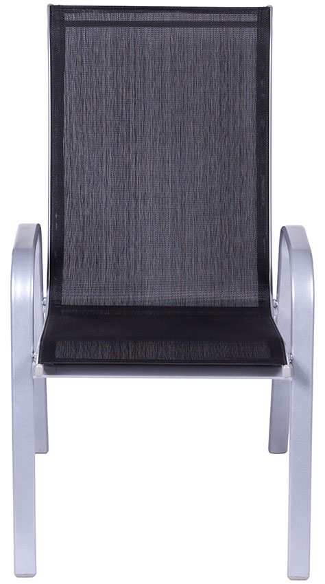 Baštenska Garnitura od Metala, Tekstila i Stakla - Como Black - pogled 5