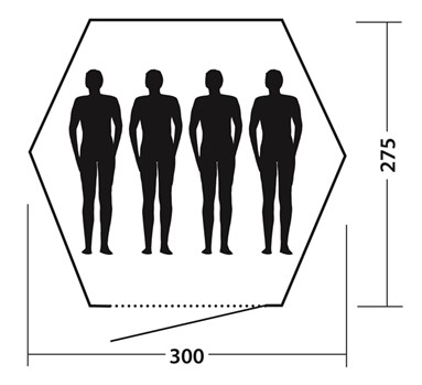 Šator za četiri osobe Easy Camp Tipi Tribal Colour 120180 - pogled 5