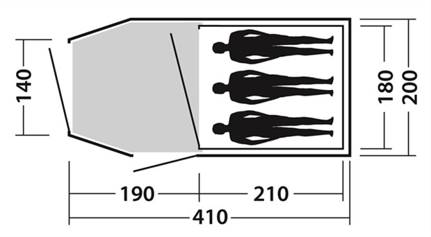 Šator za tri osobe Easy Camp Spirit 300 120242 - pogled 5