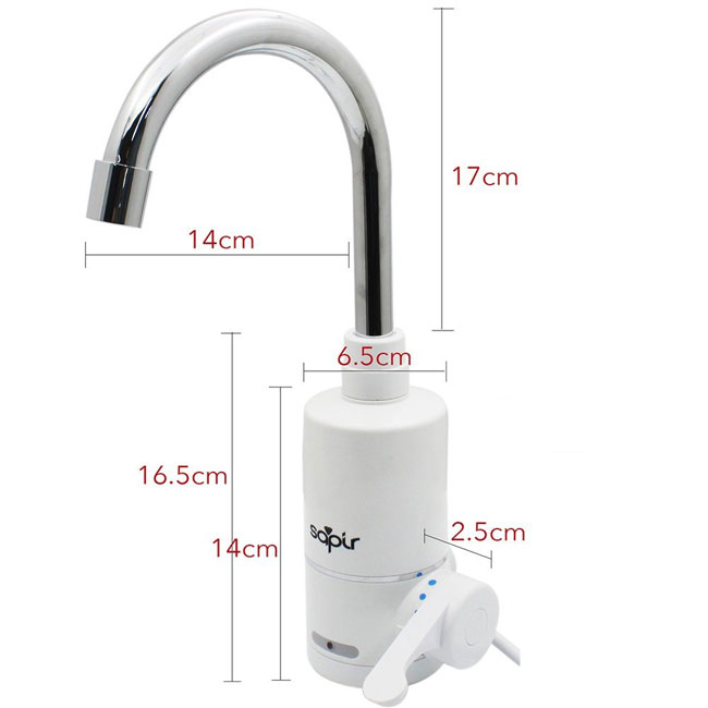 Sapir protočna slavina sa ugrađenim grejačem vode SP-7100-EE 2141  - pogled 5