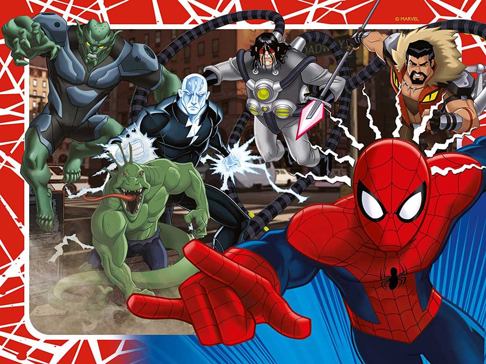 Ravensburger puzzle 72 delova -  Spiderman, 4 u 1 06867 - pogled 5