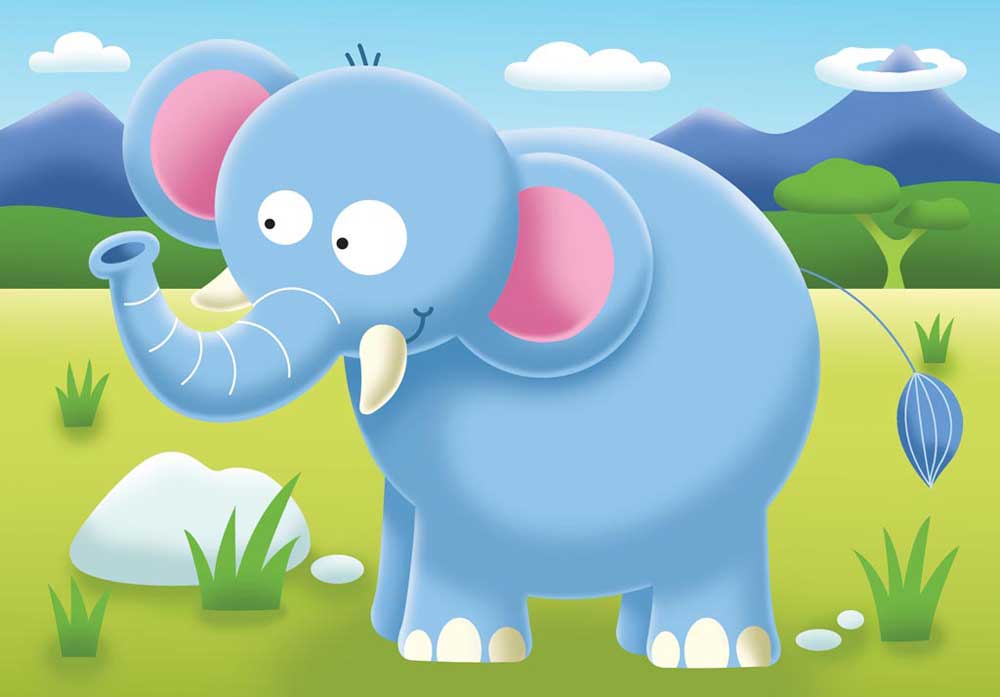 Ravensburger puzzle 14 delova - 4 u 1 Safari 07301 - pogled 5