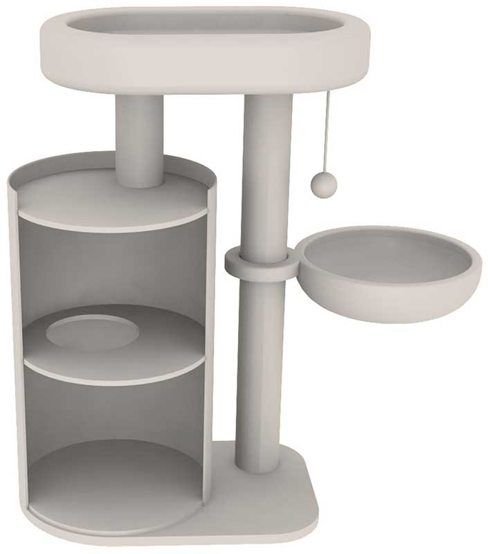 Grebalica igraonica za mačke 86cm Dante Trixie 44468 - pogled 5