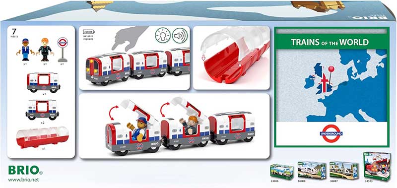 Londonski metro voz The Tube sa svetlom i zvukom BRIO 36085 - pogled 5