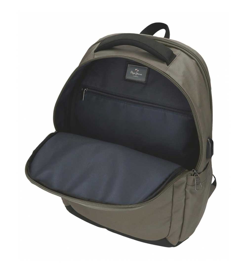 Ranac 44cm sa pregradama za laptop i tablet Pepe Jeans Dortmund grey 70228 - pogled 5