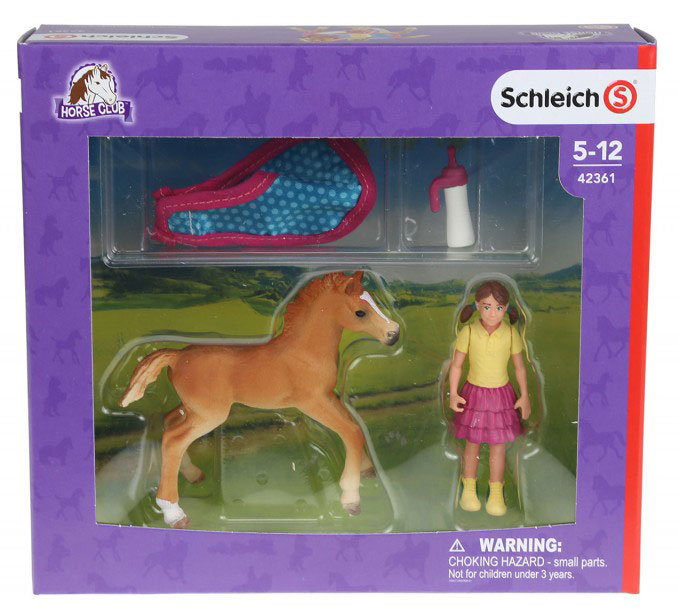 Schleich Figurice Domaće životinje - Ždrebe i devojčica 42361 - pogled 5