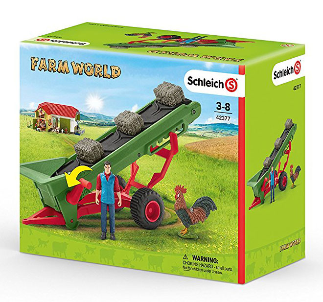 Schleich Figure Domaće životinje - Traka za seno i farmer 42377 - pogled 5