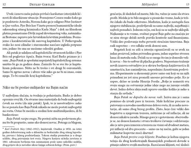 Milijarderi, Detlef Girtler - pogled 5