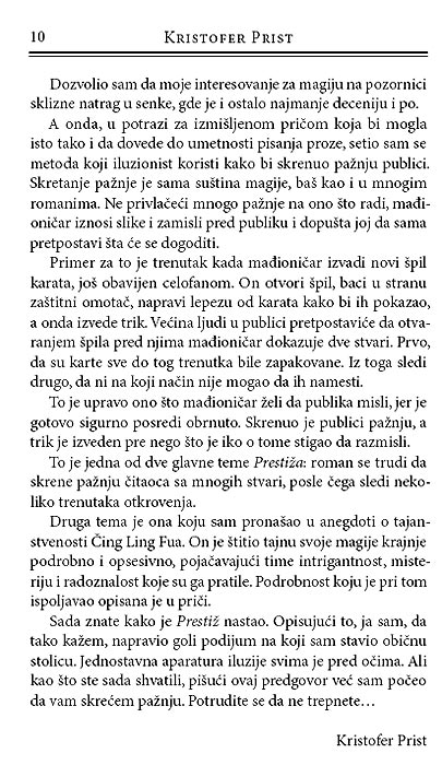 Prestiž, Kristofer Prist - pogled 5