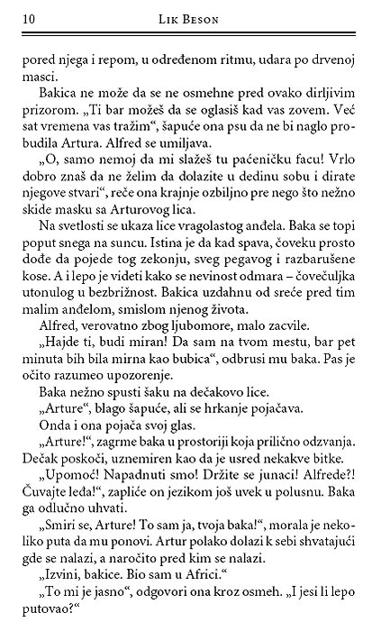 Artur I Minimoji, Lik Beson - pogled 5