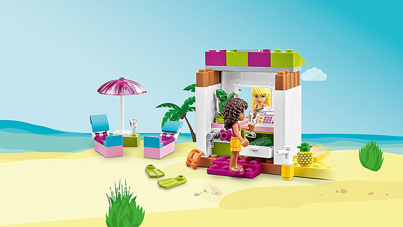 LEGO® Juniors kocke LEGO® FRIENDS - Andrea and Stephanies Beach Holiday - Andrein i Stefanin odmor na plaži  143 dela 10747 - pogled 5