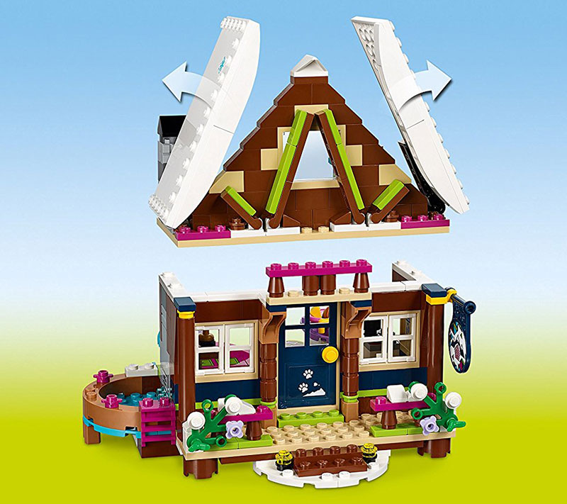 LEGO® FRIENDS kocke Snow Resort Chalet - Skijalište: Planinska koliba  402 dela  41323 - pogled 5