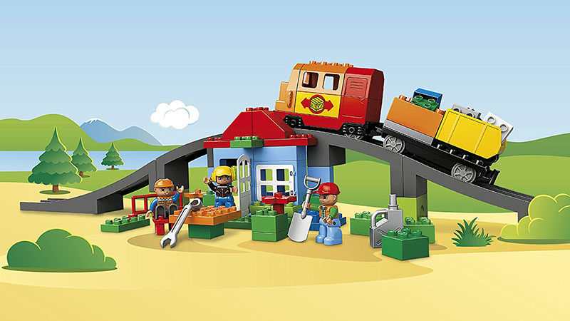LEGO® DUPLO® kocke Deluxe Train Set - Vozovi-Deluks set 134 dela 10508 - pogled 5