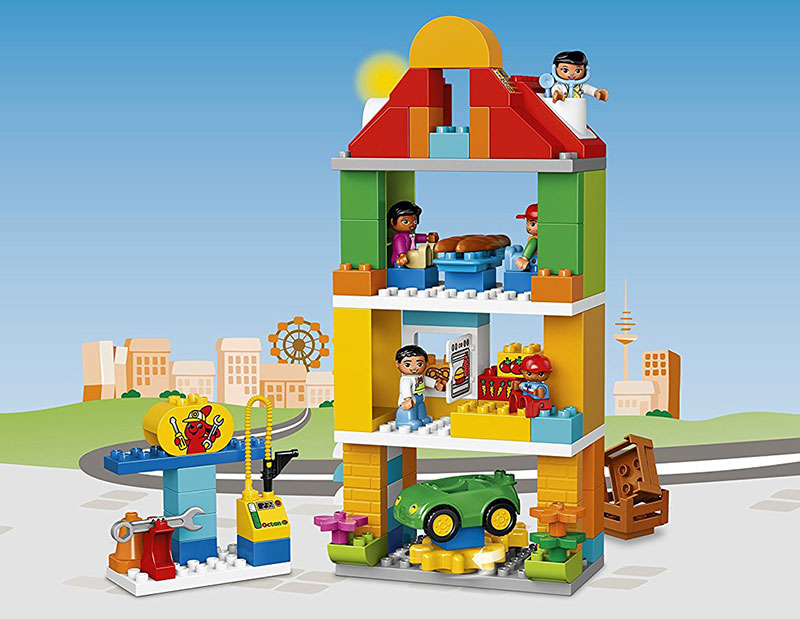 LEGO® DUPLO® kocke My Town - Town Square – Komšiluk 98 delova 10836 - pogled 5