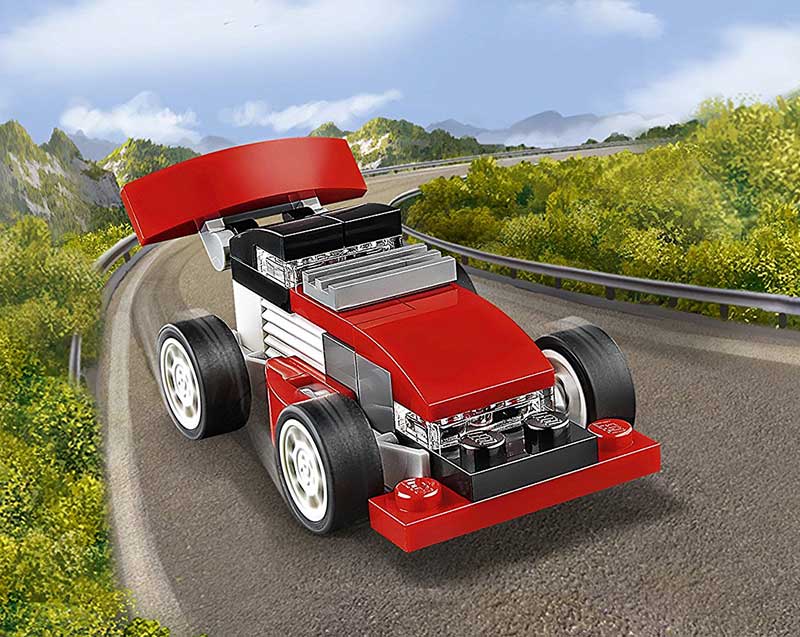 LEGO® Creator kocke 3 in 1 - Red racer - Crveni trkač 72 dela  31055 - pogled 5