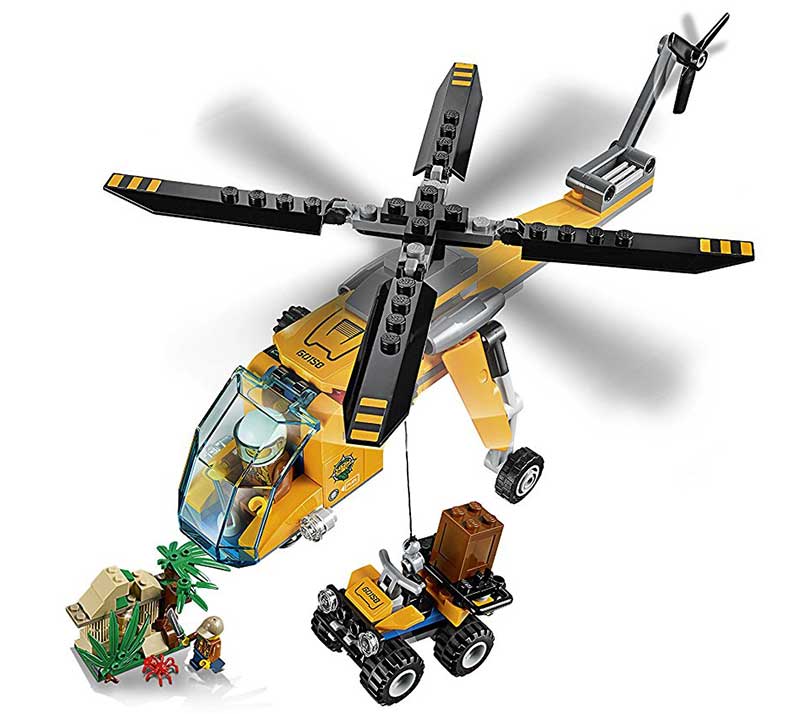 LEGO® City kocke Jungle Cargo Helicopter - Džungla: Teretni helikopter 201 deo 60158 - pogled 5