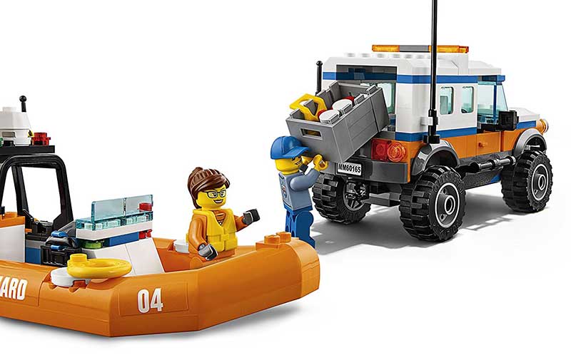 LEGO® City kocke 4 x 4 Response Unit - Obalska straža: Spasilačka jedinica  347 delova 60165 - pogled 5