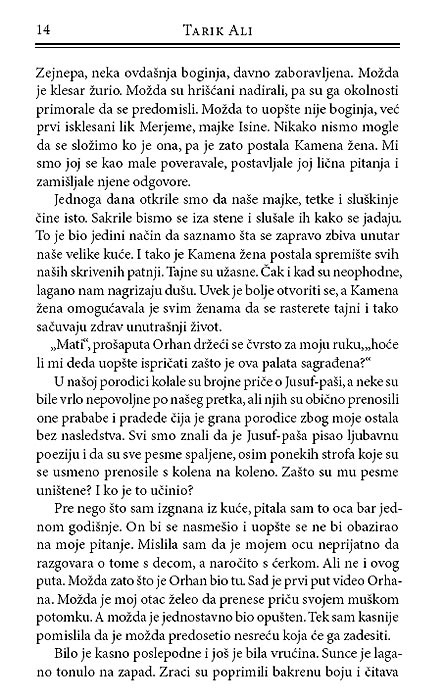 Kamena Žena, Tarik Ali - pogled 5