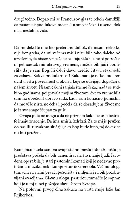 U Lučijinim Očima, Artur Žapen - pogled 5