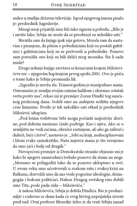 Portreti Iz Srbije, Osne Sejerštad - pogled 5