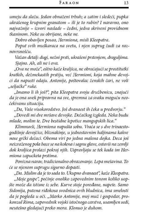 Faraon, Karen Eseks - pogled 5