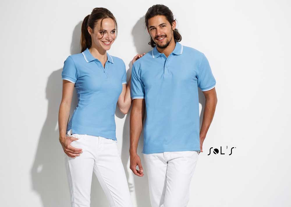 Muška polo majica Sols Practice Sky Blue veličina XXL 11365 - pogled 5