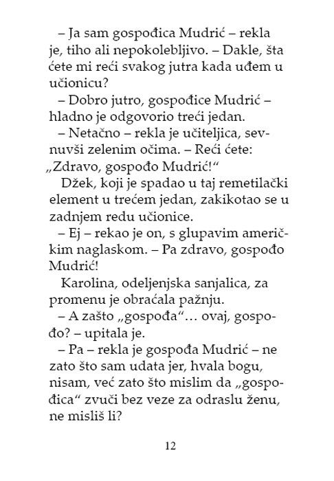 Šašavi Svet Gospođice Mudrić, Terens Bleker - pogled 5