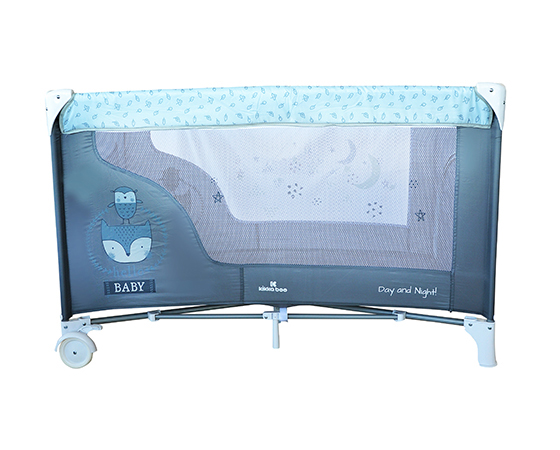 Kikka Boo Prenosivi krevetac DAY AND NIGHT 2 nivoa Blue Fox - pogled 5