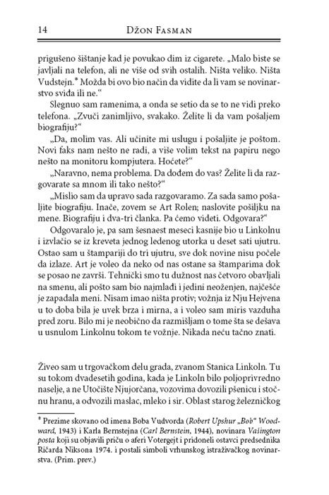 Zemljopiščeva Biblioteka, Džon Fasman - pogled 5