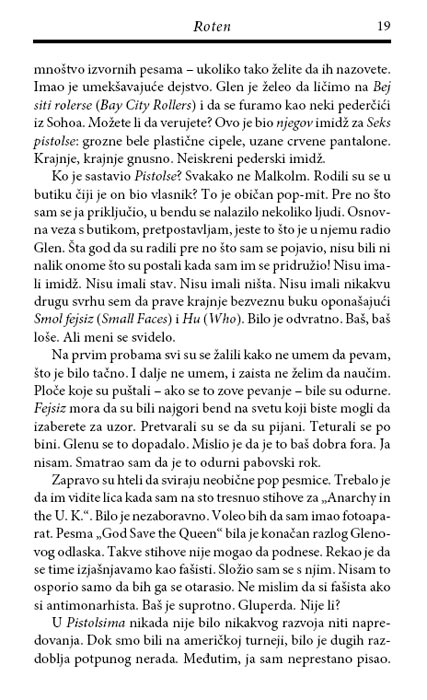 Roten: zabranjeno za Irce, crnce i pse, Džon Lidon - pogled 5