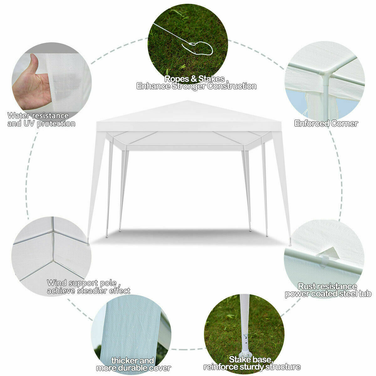 Paviljon - Party Šator Za Proslave 6 x 3 x 2.55 m - pogled 5