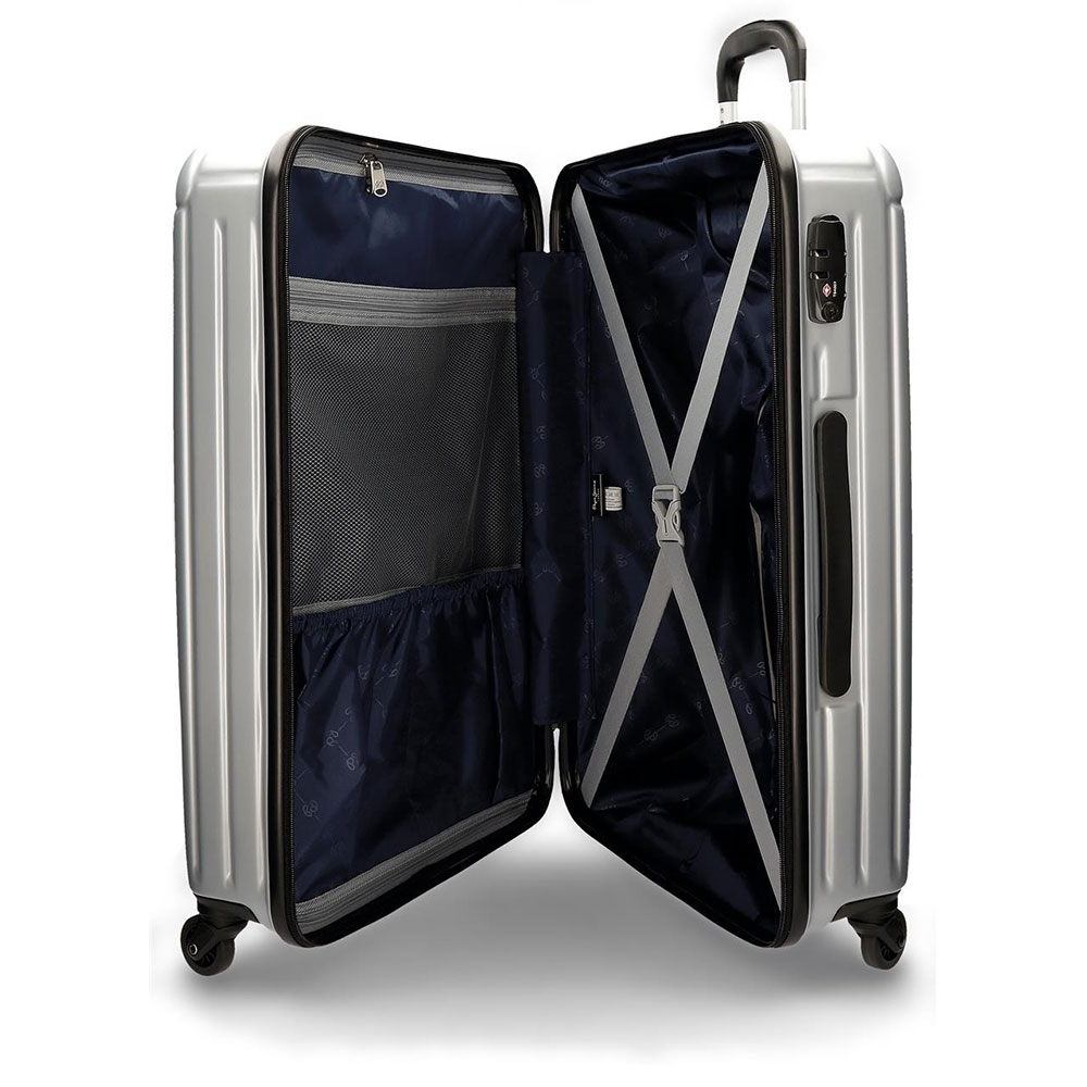 Pepe Jeans Putni koferi polikarbonat 38l/72l Color Stripes Gris 78779 - pogled 5