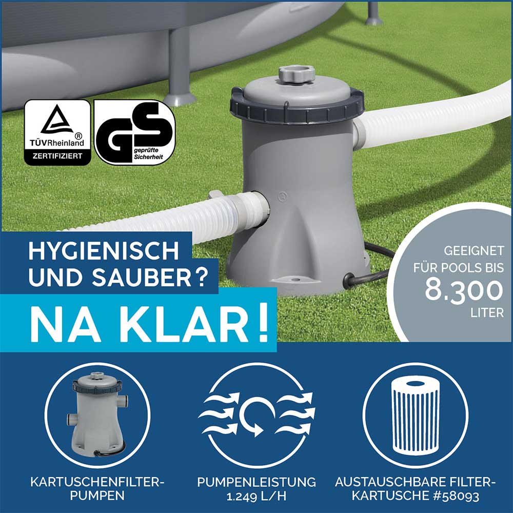 Bazen za dvorište BestWay Steel Pro MAX 305 x 76cm - pogled 5