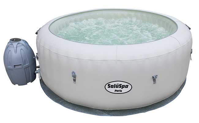 Jacuzzi sa LED osvetljenjem u 7 boja i grejačem Bestway Lay-Z-Spa Paris - pogled 5