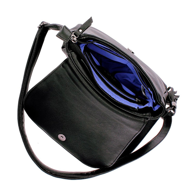 Pepe Jeans Torba na rame Croc Black 70255 - pogled 5