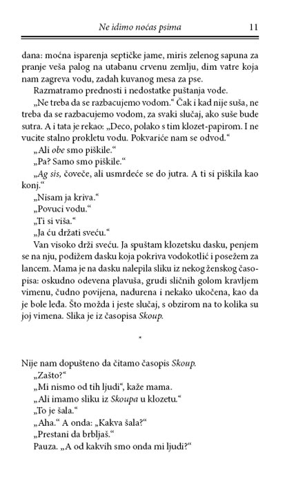 Ne Idimo Noćas Psima, Aleksandra Fuler - pogled 5