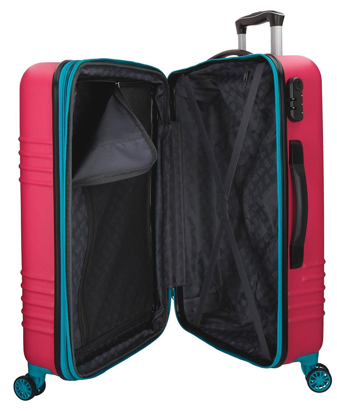 ABS Koferi za putovanja Roll Road India Fucsia 55795 - pogled 5