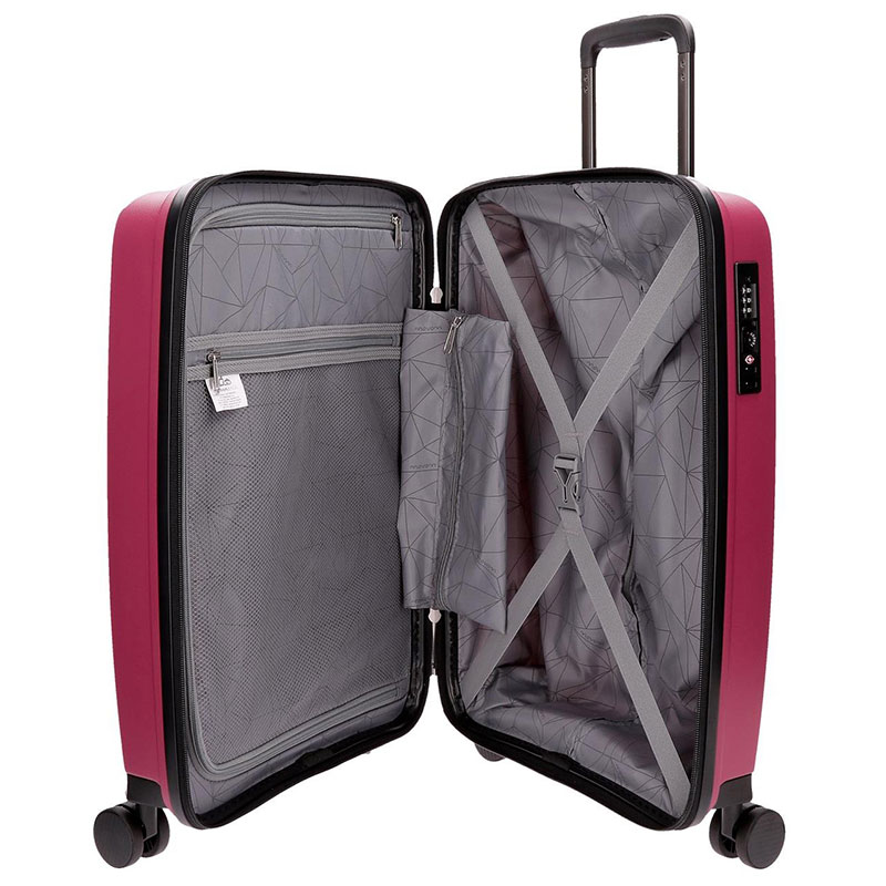 Koferi za putovanja od polipropilena Movom Dover Bordeaux 56394 - pogled 5